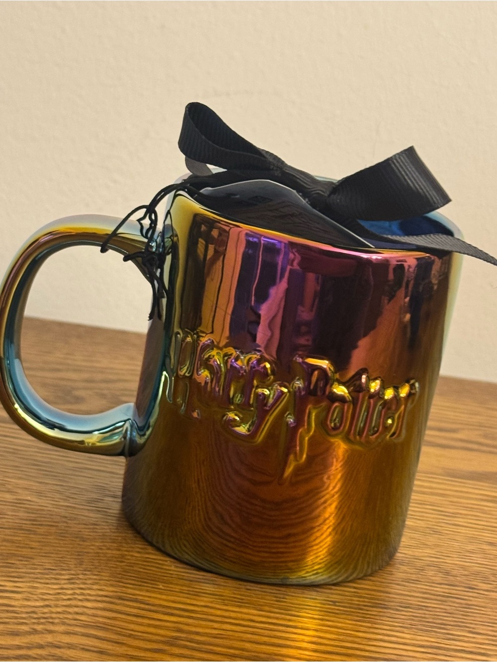 Harry Potter Iridescent Holographic Ceramic Mug 11oz Metallic Coffee Cup NWOT